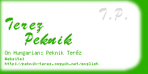 terez peknik business card